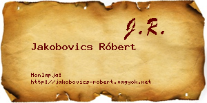 Jakobovics Róbert névjegykártya